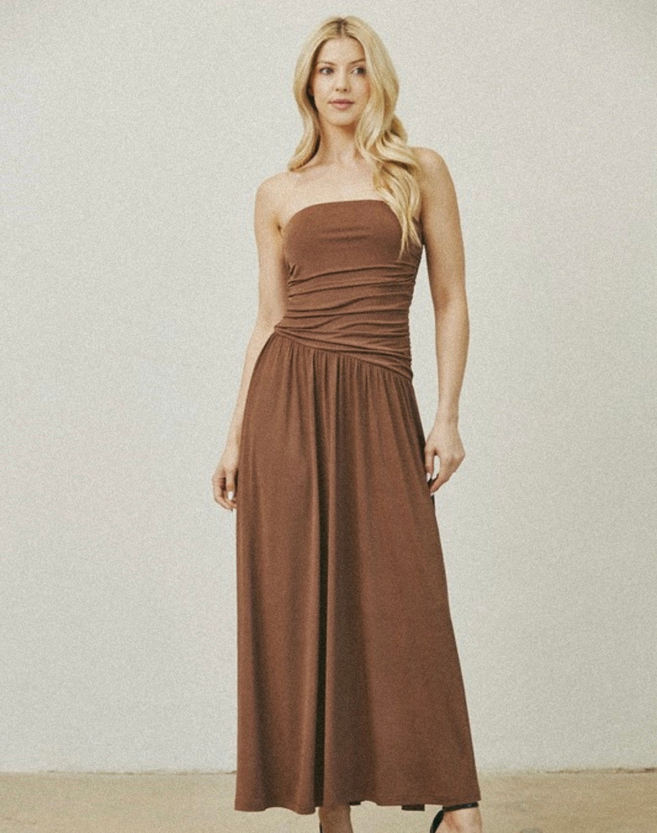CHOCOLATE BROWN DRESS
