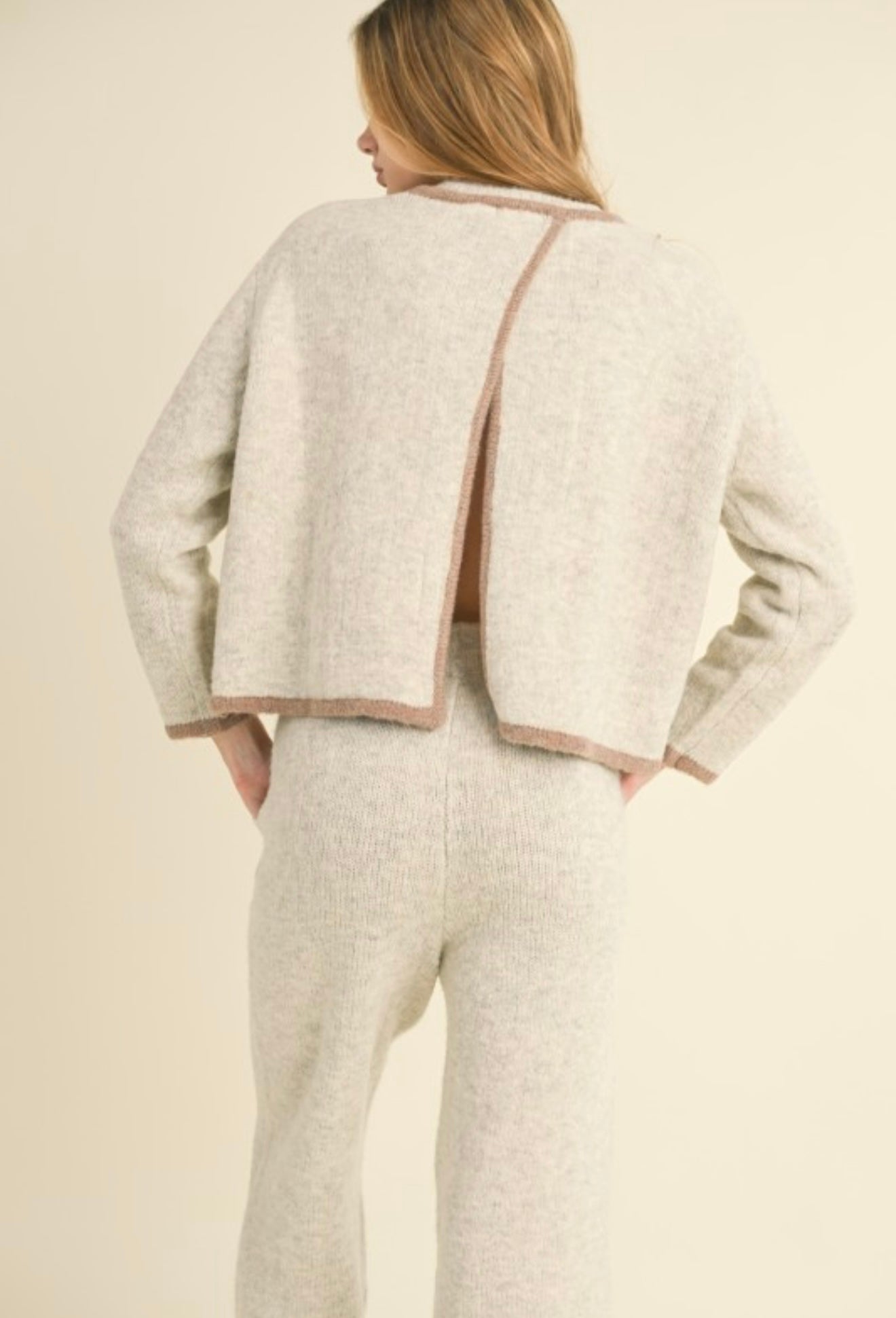 MELANGE GREY/BROWN SET