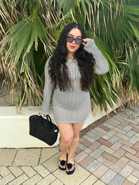 SCOOP BACK  MINI DRESS