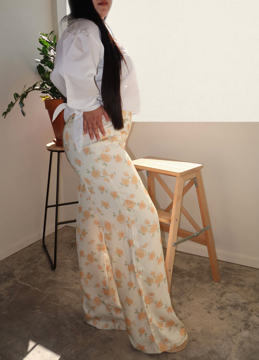 SPRING FLING SATIN PANTS