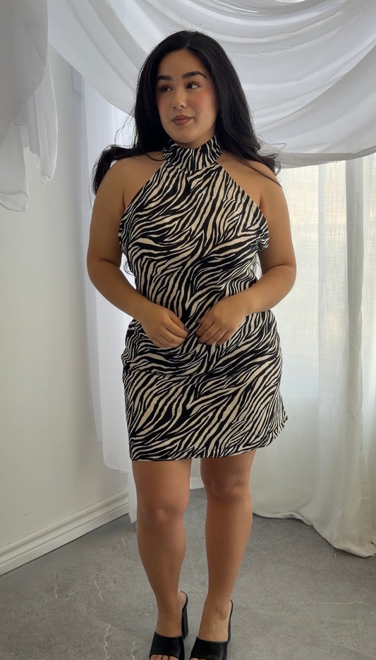 ZEBRA MINI DRESS