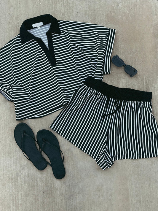 KNITTED STRIPE SET