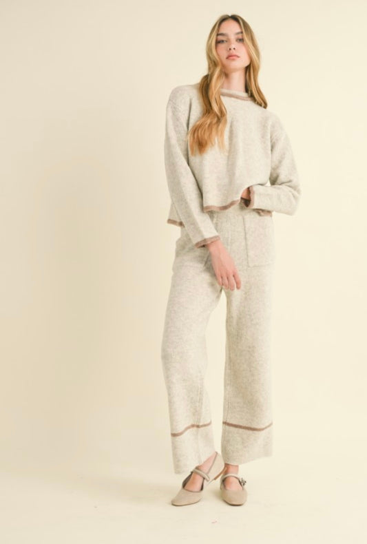 MELANGE GREY/BROWN SET